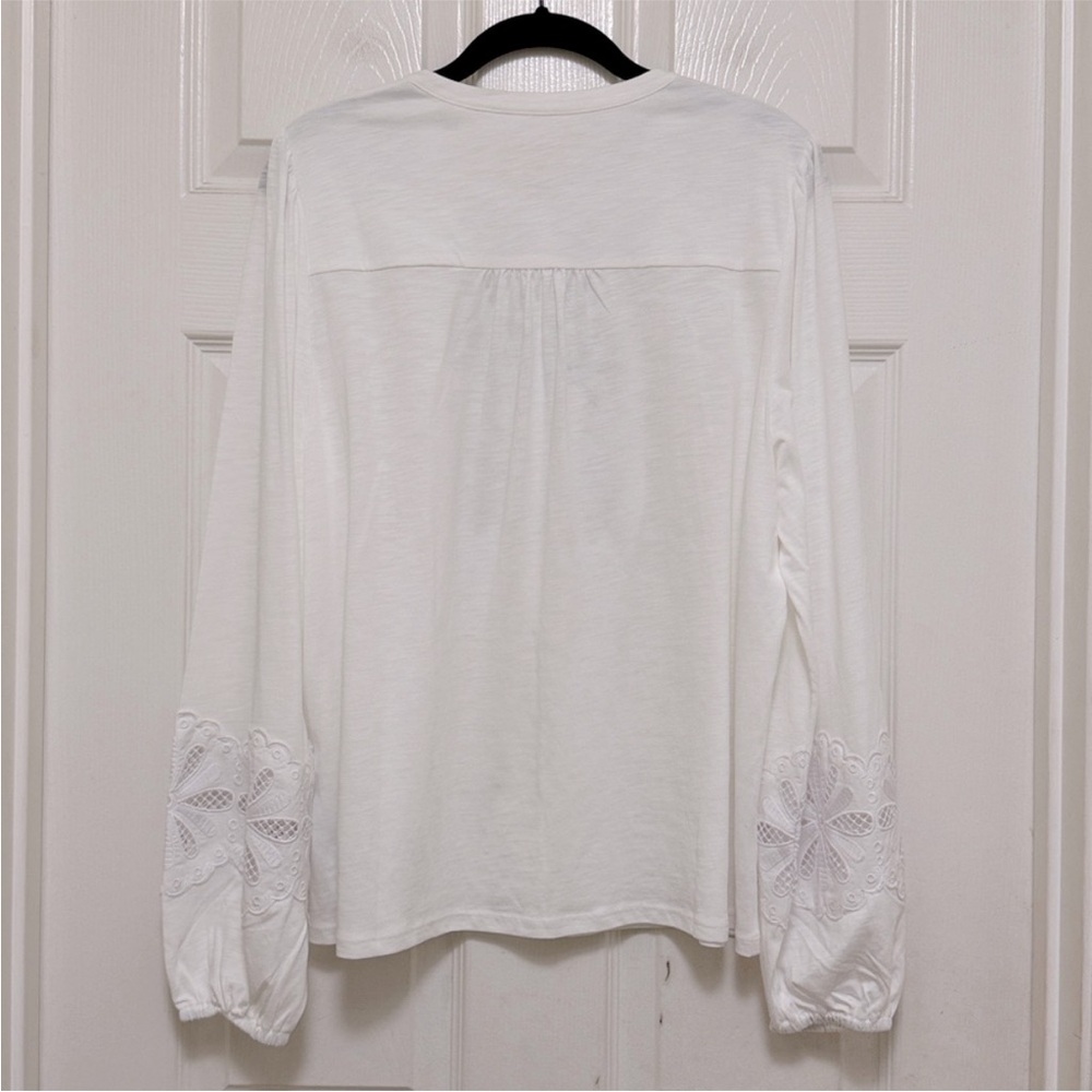 NWT Boden Scallop Cutwork Top in White - Picture 9 of 10